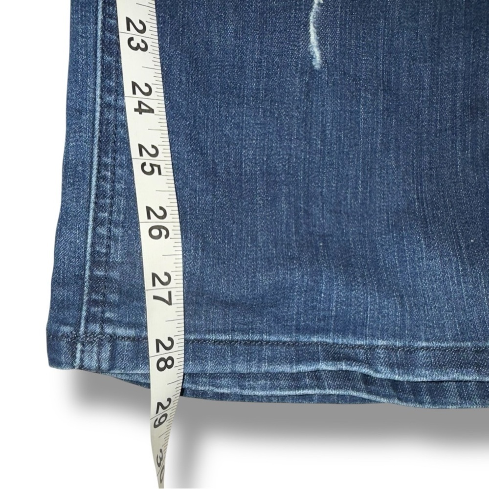 WIT & WISDOM CoolMax Ripped Mid Rise Girlfriend Jeans - 16 Blue Vintage - Picture 9 of 12